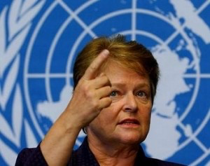 Foto da Médica Gro Harlem Brundtland, mestre em saúde pública e ex-Primeira Ministra da Noruega
